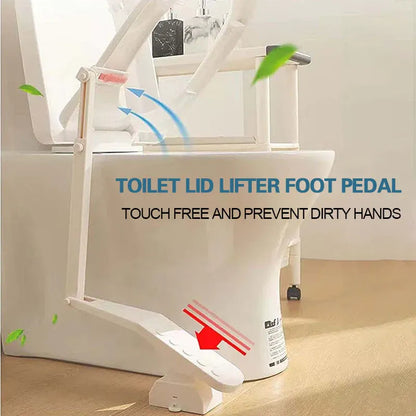 Universal Touchless Toilet Lid Lifter – Elevate Hygiene with Foot-Operated Ease!