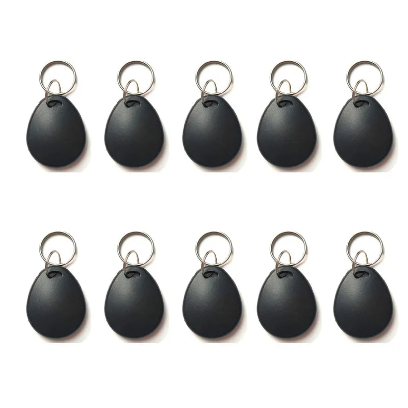 5/10PCS Black RFID ID 125KHz EM4305 T5577 Waterproof Blank Key Ring Tags – Writable Rewritable Keyfob Cards