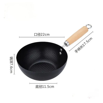 Mini Non-Stick Iron Frying Pan – Small Frypan Saucepan for Omelettes & Cooking, Kitchen Gadget Supplies