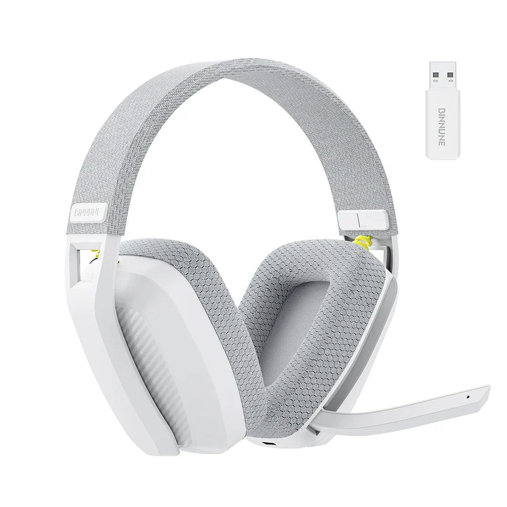 BINNUNE BW06 2.4GHz Wireless Gaming Headset — Bluetooth Headphone with Mic for PS5, PS4, PC, Mac, Playstation