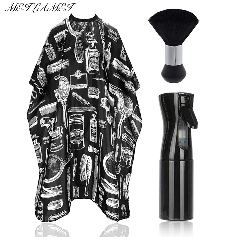 Professional Waterproof Hairdressing Shawl Bib Set – Nylon Salon Cape for Haircut, Dyeing & Hair Isolation
