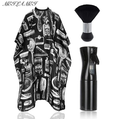 Professional Waterproof Hairdressing Shawl Bib Set – Nylon Salon Cape for Haircut, Dyeing & Hair Isolation