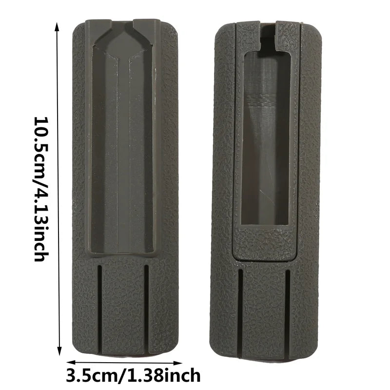 Hunting Airsoft 4.33" ITI TD Scar Pocket Panel — Remote Switch Rail Pad Set for 20mm Rails, PEQ Flashlight, Rat Tail & Card Slot