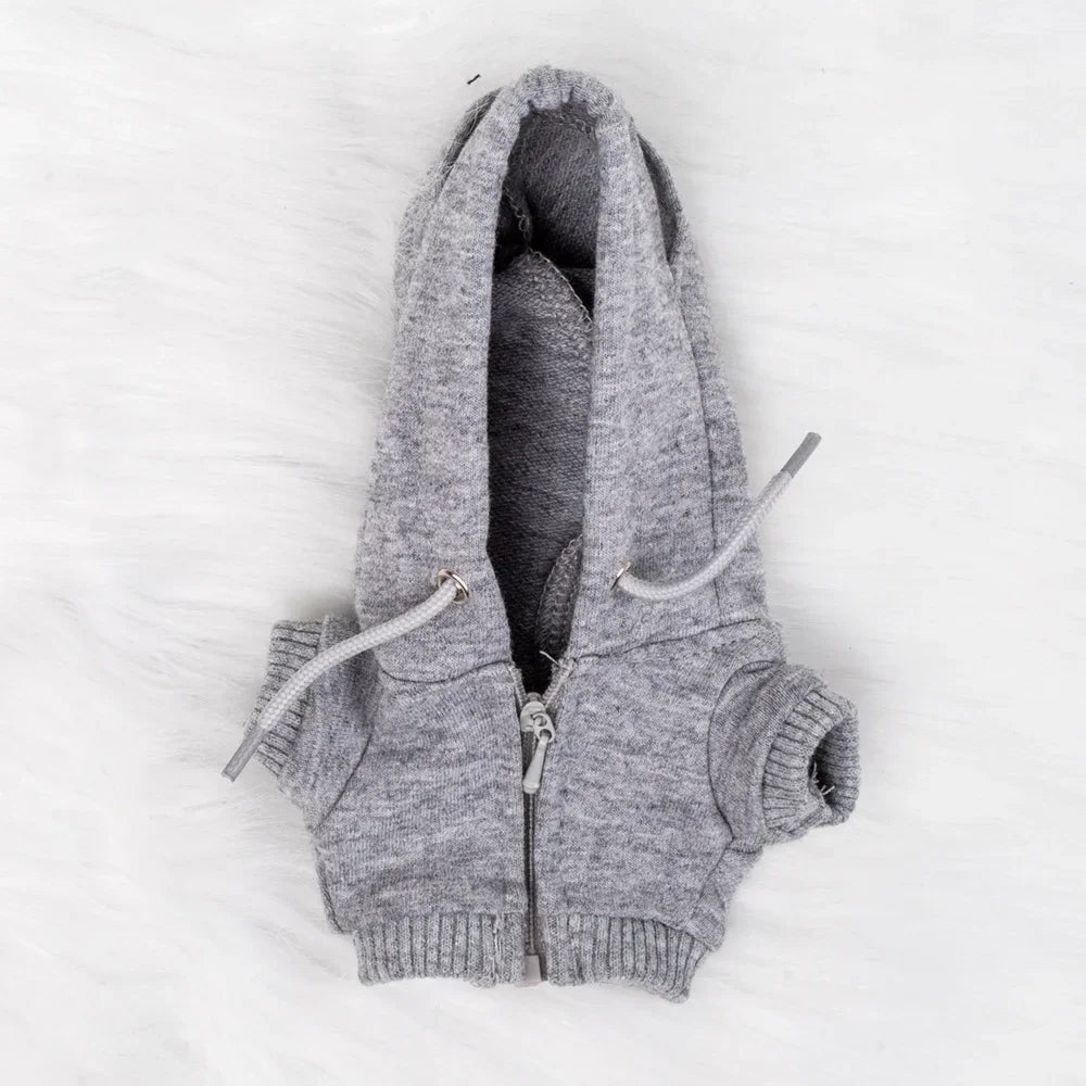 15/17cm Labubu Doll Hooded Zipper Sweatshirt Outfit Set – Stylish Ropa Accessories