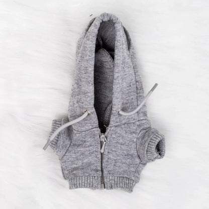 15/17cm Labubu Doll Hooded Zipper Sweatshirt Outfit Set – Stylish Ropa Accessories