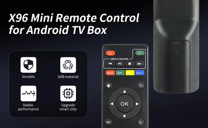 X96 Mini Universal Remote for Android TV Box, Compatible with MXQ Pro 4K, T95M, T95X, H96 Pro+ & More