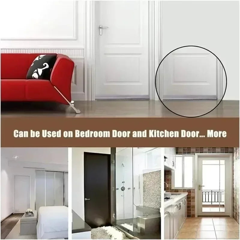 Self-Adhesive Door Sealing Strip – Gap Filler Brush for Windproof, Soundproof & Insect-Proof Doors