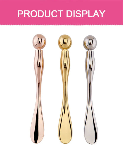 Metal Face Massage Stick — Anti-Wrinkle Eye Cream Applicator & Mask Mixing Spatula for Facial Care