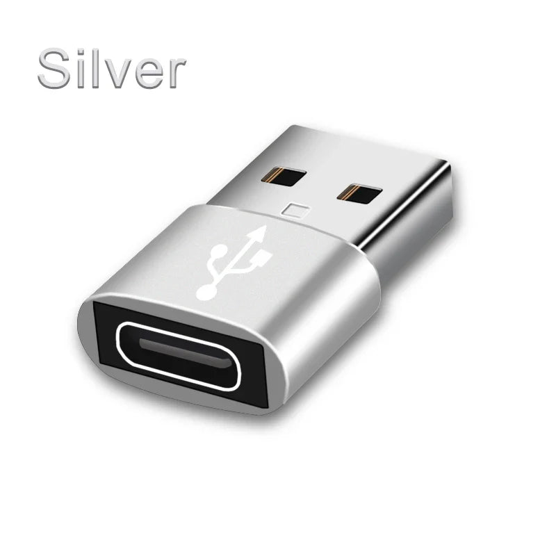 USB-C to USB 2.0 Adapter – Type-C Male to Female Converter for Phones, PCs & Laptops