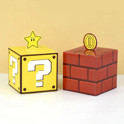 6PCS Question Block Gift Boxes – Kids Video Game Party Favors, Candy Treat Boxes & Decorations 10cm