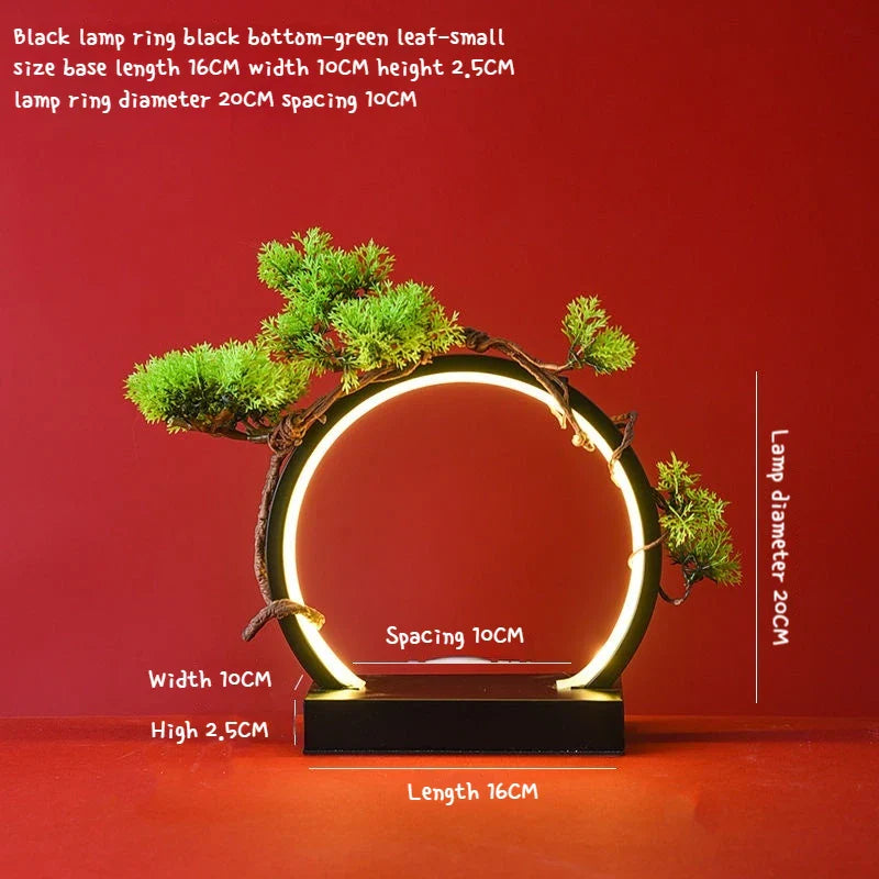 LED Light Ring Ornament – Photography Ambient Light Display Stand, Creative Desktop Home Decoration
