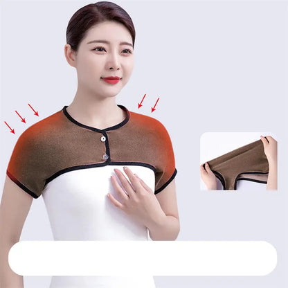 Back & Shoulder Support Brace – Men & Women Shoulder Warmer Wrap for Rotator Cuff Pain & Chronic Inflammation Relief