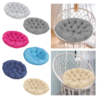 20-Inch Round Papasan Chair Cushion – Thick Egg Chair Mat for Garden, Hanging Basket, Courtyard & Bedroom Accessory