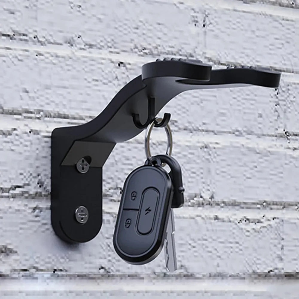 Motorcycle Helmet & Jacket Hook Rack — Multipurpose Wall-Mount Hanger for Helmets, Luggage, Kitchen, and Home Use