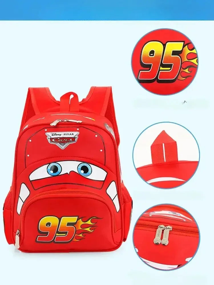 Hot Kindergarten Cartoon 3D Car Travel Backpack – Waterproof Boys Backpack for Kids 2-5 Years Old
