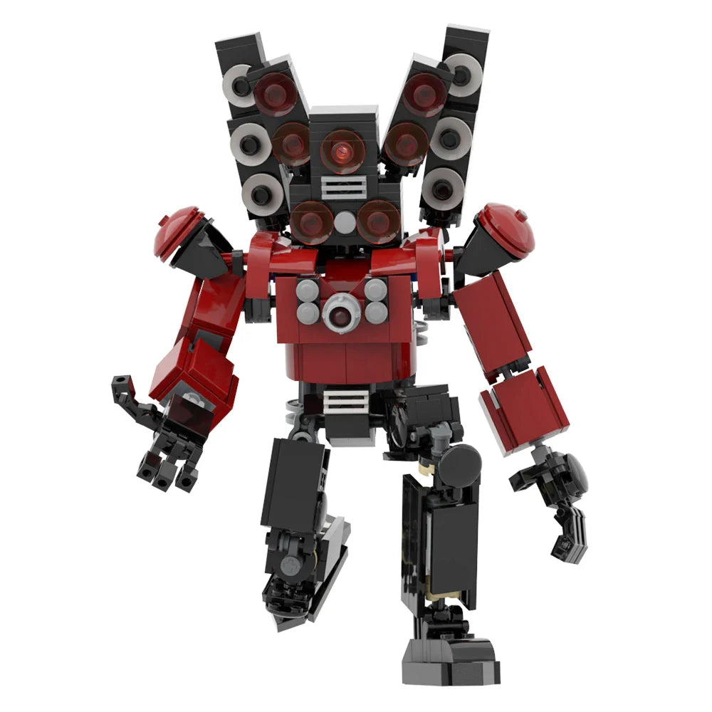MOC Titan Speakerman Model – 172-Piece Anime-Inspired Construction Blocks Toy for LEGO Skibidi Toilet