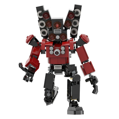 MOC Titan Speakerman Model – 172-Piece Anime-Inspired Construction Blocks Toy for LEGO Skibidi Toilet