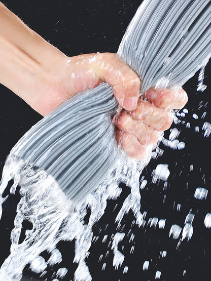 Self-Draining Collodion Squeeze Mop - Versatile Spin Mop for Wood Floors, Tiles, Walls, and Ceilings Cleaning