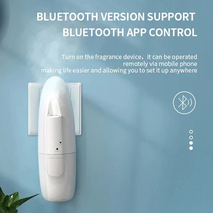 Smart Aroma Essential Oil Diffuser – Bluetooth APP Control, Plug-In Wall Scent Machine for Home & Office Air Freshening
