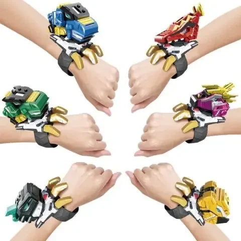 Genuine Mini Secret Service Watch Toy – Boy's Mecha Deformation Robot & Super Dinosaur Power