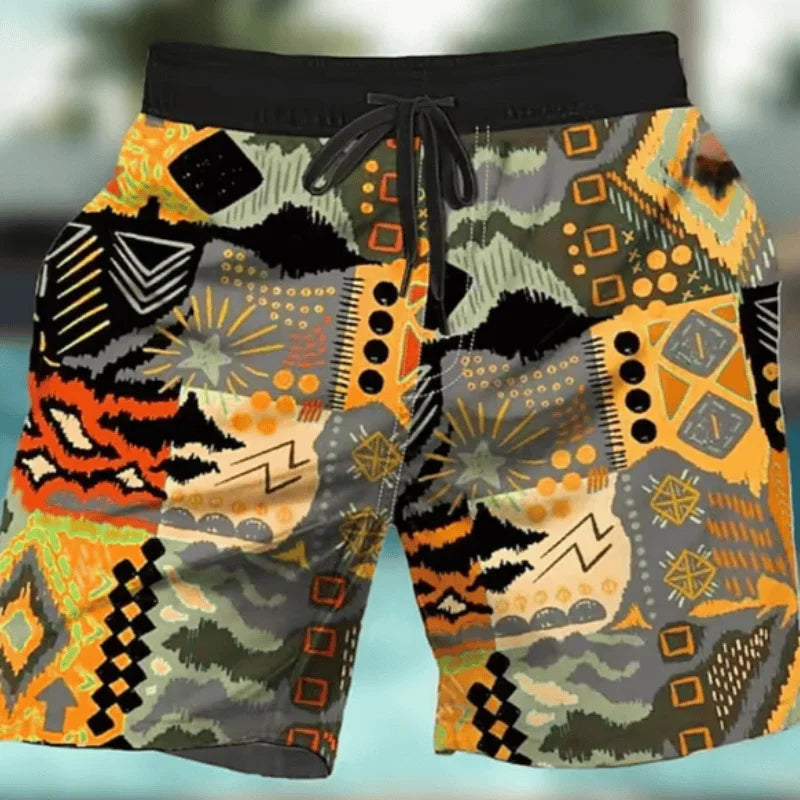 3D Anime Board Shorts - Quick-Dry Unisex Beach & Swimming Shorts for Men and Women