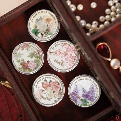 Long-Lasting Floral Solid Perfume Balm – Magnolia, Orchid & Gardenia Scented Fragrance for Women | Romantic Dating & Daily Use
