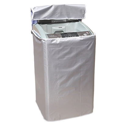 Waterproof Polyester Washing Machine Cover – Dustproof Top Load Dryer Protector with Sunproof Silver Coating