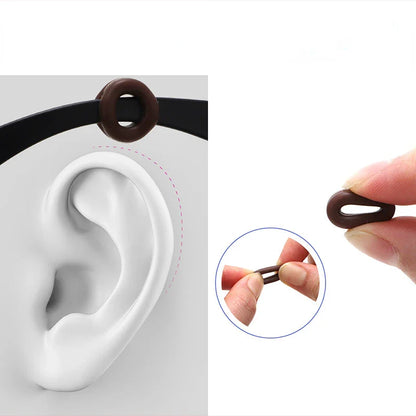 10PCS Anti-Slip Silicone Ear Hooks for Glasses | Eyewear Grip, Temple Holder & Fastener Accessories