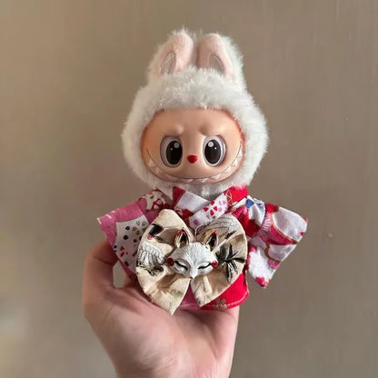 Fashion Labubu Clothes Outfit – Ropa Doll Accessories Suspenders Suit for 15cm & 17cm Labubu V1/V2 Plush Dolls