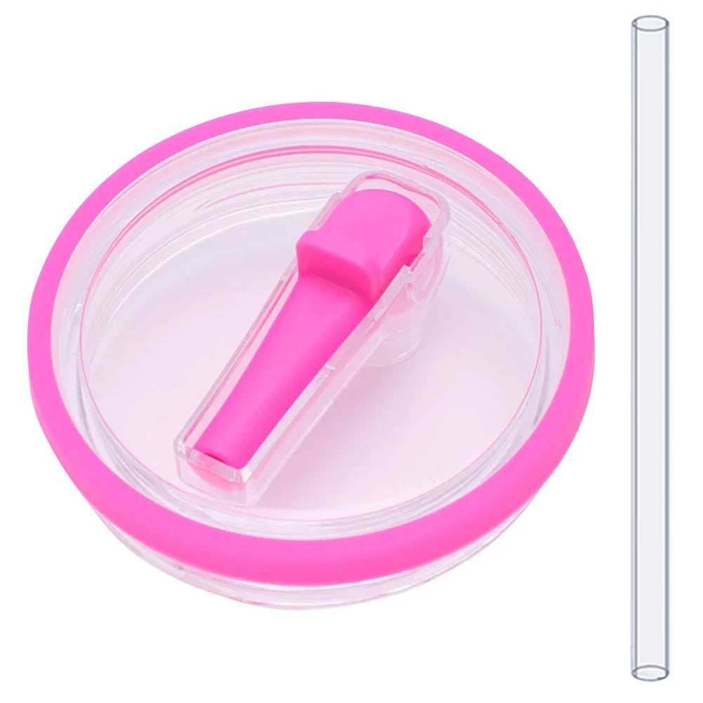 40oz Tumbler Flip Straw Lid – Spill-Proof, Reusable Replacement Cover for Stanley Cups