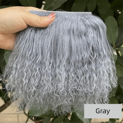 Mongolia Fur Sheepskin Curly Hair Extensions — Cute Wool Texture Wigs for SD, Blyth & BJD Dolls
