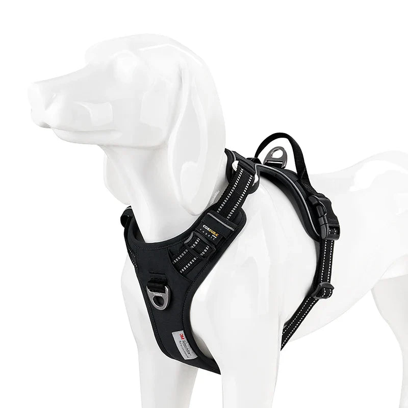 TRUE LOVE TLH5654 Reflective No-Pull Adjustable Nylon Dog Harness Step-In Comfortable Control Pet Walking Harness
