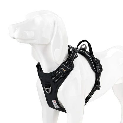 TRUE LOVE TLH5654 Reflective No-Pull Adjustable Nylon Dog Harness Step-In Comfortable Control Pet Walking Harness