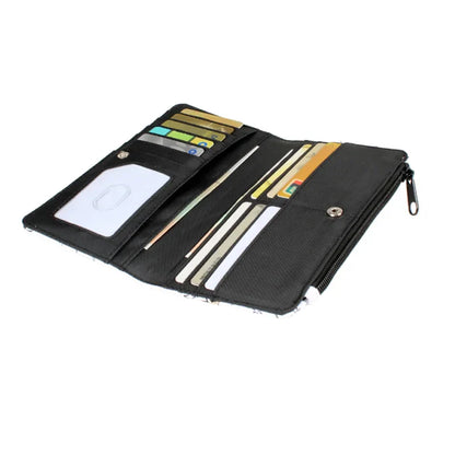 Cute Cartoon Print Long Wallet for Women – PU Leather Coin Purse, Stylish Card Holder & Organizer