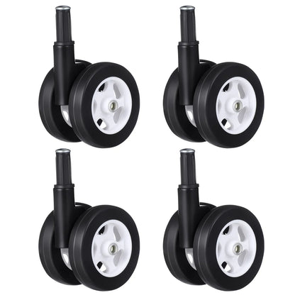 4-Piece Baby Stroller Wheel Set - Quiet Smooth Replacement Casters for Infant Walkers