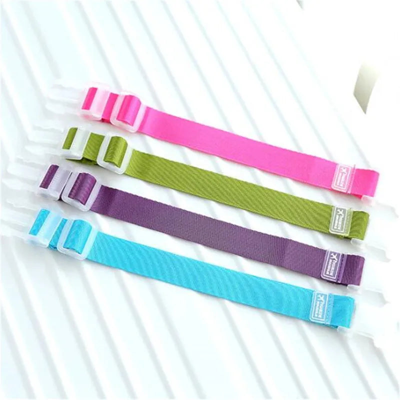 Adjustable Nylon Luggage Straps: Hanging Buckle Suitcase Bag Belt Lock Hooks - Travel Accessories for Secure Packing