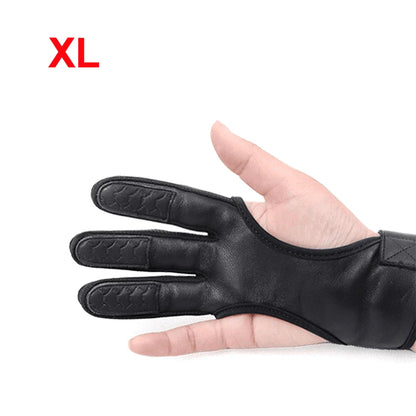 Professional Archery Sheepskin Gloves – Three-Finger Non-Slip Breathable Protective Gear
