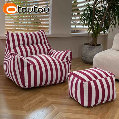 OTAUTAU 2-Seat Outdoor Bean Bag Sofa Cover - Waterproof Garden, Camping & Pool Lounger