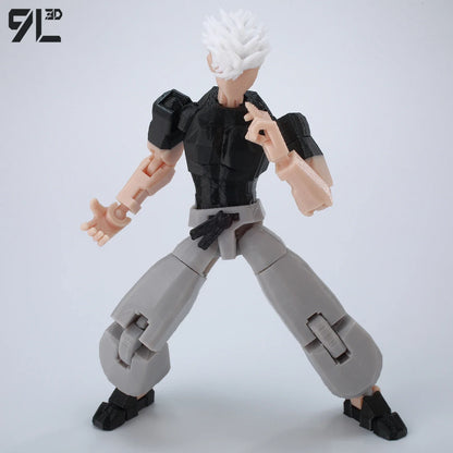 9L3D Printed Anime Action Figures — Jujutsu Kaisen Sukuna, Yuji, Yuta, Satoru Gojo Movable Mannequin Toys