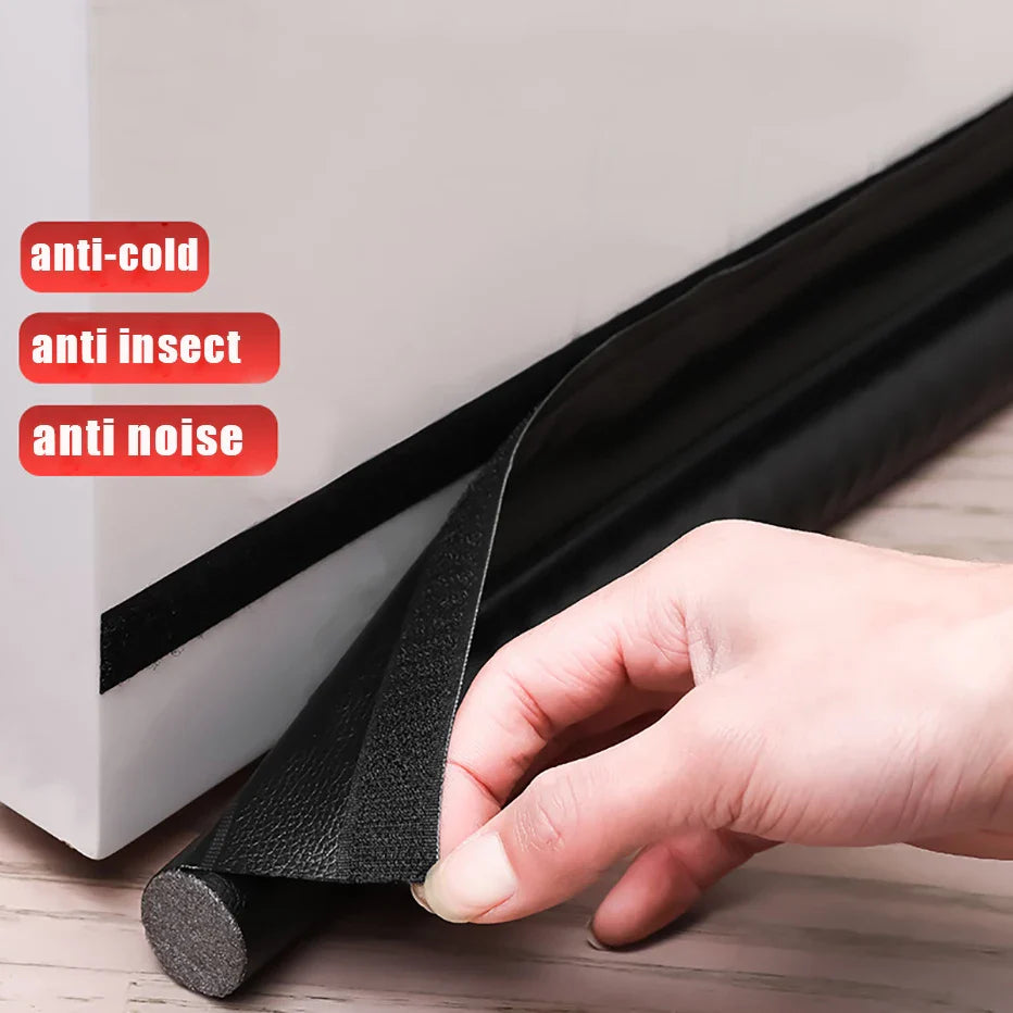 Adjustable Door Bottom Seal Strip - Weatherstrip, Draft Stopper, Anti-Cold, One Side Gap Blocker, Foam Weather Strip for Enhanced Insulation
