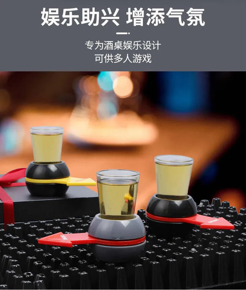 Alcoholic Penalty Turntable Game — Russian Roulette Drinking Toy, Bar Entertainment & Party Booster Props 2023