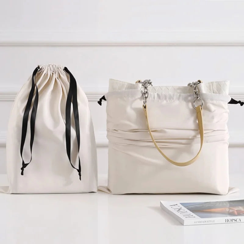 Small White Cotton Gift Bags – Custom Muslin Drawstring Pouches 5x7cm 8x10cm 9x12cm for Party, Candy, Jewelry Favor