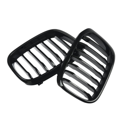 MagicKit Front Bumper Grill for BMW X3 X3M G01 & X4 G02 (2018-2020) — Gloss Black Single Slat Sport Style Replacement