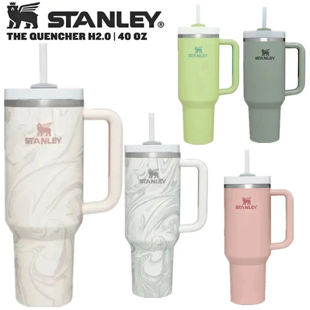 Stanley Quencher H2.0 30/40oz: FlowState Stainless Steel Vacuum Insulated Tumbler with Lid and Straw - Cold & Warm Water