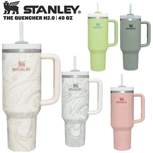 Stanley Quencher H2.0 30/40oz: FlowState Stainless Steel Vacuum Insulated Tumbler with Lid and Straw - Cold & Warm Water