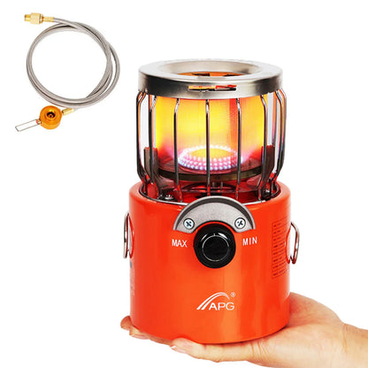 Portable 2000W Gas Heater & Stove – Outdoor Camping, Hiking, Tent & Ice Fishing Cooker with 1M Gas Pipe
