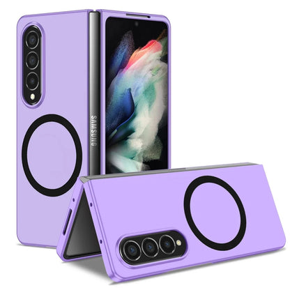 Magnetic Wireless Charging Case - Anti-Fingerprint Shockproof Magsafe Cover for Samsung Galaxy Z Fold 6/5/4/3