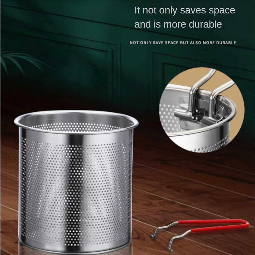 Stainless Steel Fry Basket – Small Tempura & Deep Fry Pot for French Fries & Chicken