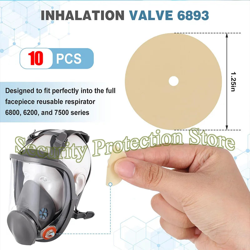 2–20pcs Inhalation Port Gaskets – Replacement for 3M 6000 & 7800S Series Respirators (6895/6893/6889)