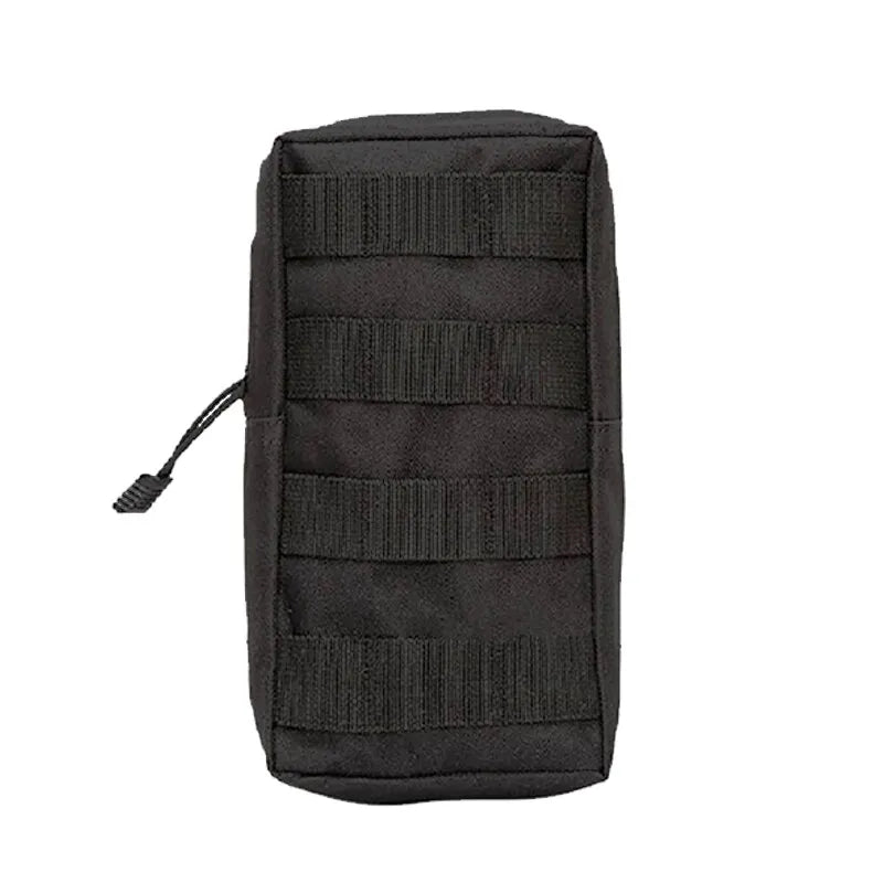 Black Outdoor Tactical Molle Waist Bag: 1000D Oxford Military Storage Fanny Pack for Hunting, Backpack, and Tactical Vest Attachment